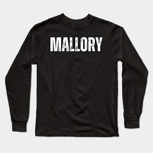 Mallory Name Gift Birthday Holiday Anniversary Long Sleeve T-Shirt